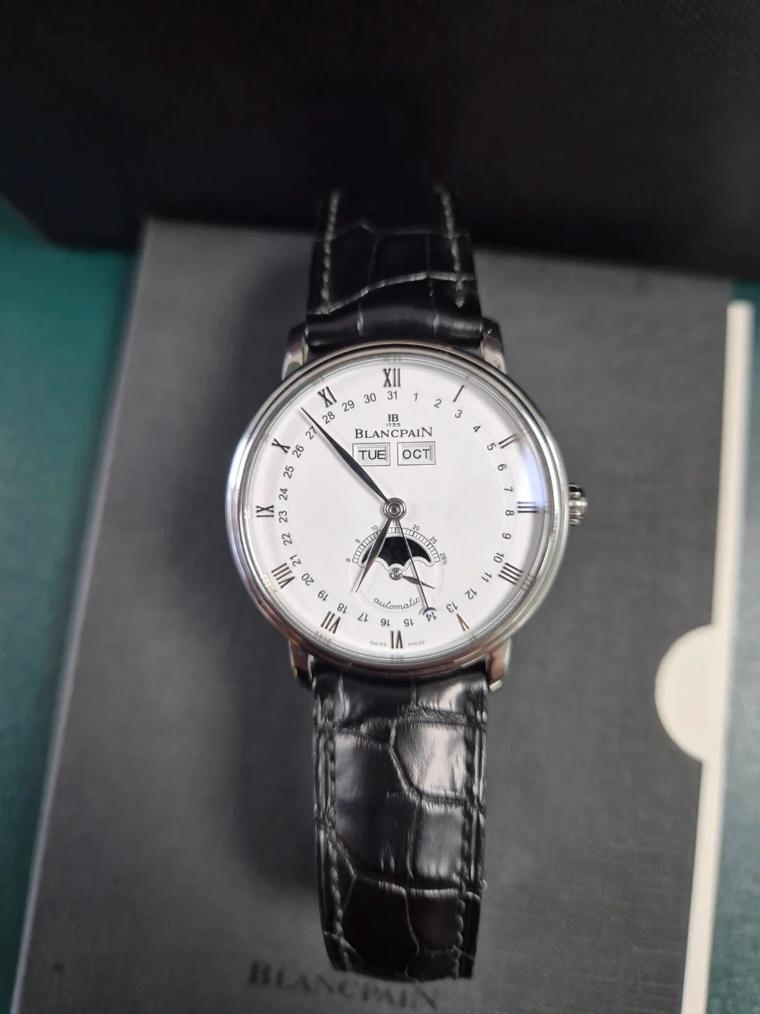블랑팡 빌레레 38mm 시계 BLP-N8264-1 실물 상세 이미지 1
