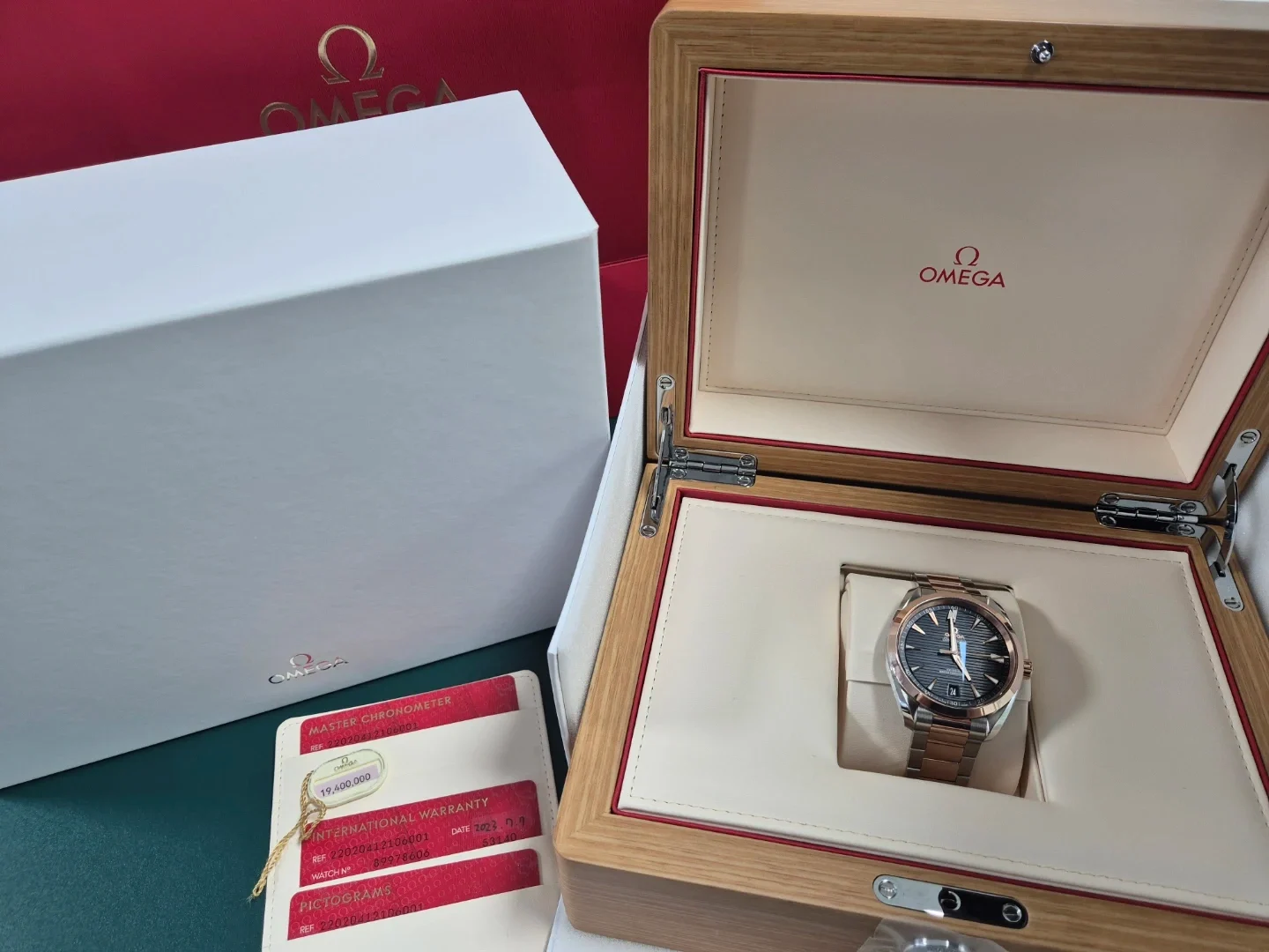 오메가 씨마스터 아쿠아테라 신형 가로 다이얼 41mm OME-N24264-1 실물 상세 이미지 6